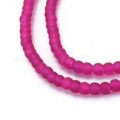 Baking Paint Transparent Glass Bead Strands&nbsp;GLAA-S031-4mm-39