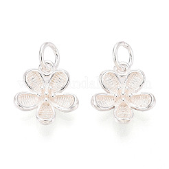 925 Sterling Silver Flower Charms&nbsp;STER-T009-06S