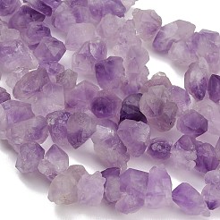 Raw Rough Natural Druzy Amethyst Beads Strands&nbsp;GG-CBAC61B-A01-01