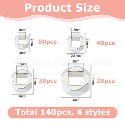 140Pcs 4 Styles Brass Spacer Beads&nbsp;KK-HS0015-68