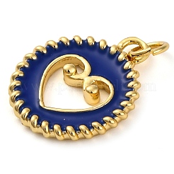 Brass Enamel Pendants&nbsp;KK-K339-07G-01