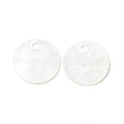 Natural Capiz Shell Charms&nbsp;X-BSHE-G029-15