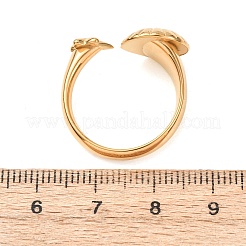 304 Stainless Steel Cuff Open Rings&nbsp;RJEW-E302-01G