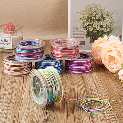 6 Rolls 6 Colors Segment Dyed Polyester Thread&nbsp;OCOR-EL0001-01B