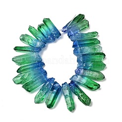 Two Tone Natural Quartz Crystal Beads Strands&nbsp;G-Z131-K01-06