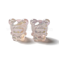UV Plating Rainbow Iridescent Acrylic Beads&nbsp;LS-PACR-M002-01E