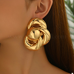Flower Zinc Alloy Stud Earrings&nbsp;FS-WG2770E-01