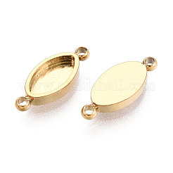 304 Stainless Steel Connector Cabochon Settings&nbsp;STAS-N115-33G