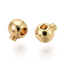 Brass Crimp Beads&nbsp;KK-WH0065-24G