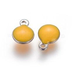 304 Stainless Steel Enamel Charms&nbsp;STAS-O122-D-04P