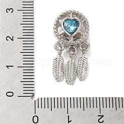 Rack Plating Alloy Rhinestone European Beads&nbsp;PALLOY-S189-39P-01