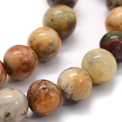 Natural Crazy Lace Agate Beads Strands&nbsp;G-G763-10-6mm