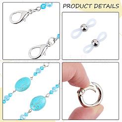 Acrylic Oval Beads Eyeglass Chains&nbsp;AJEW-CN0006-71A