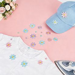 15 Sets 3 Colors Polyester Clothing Patches&nbsp;PATC-PH0001-75
