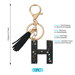 1Pc Resin Letter Keychains&nbsp;KEYC-TADJ0001-09H