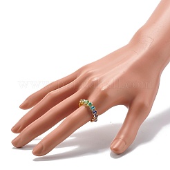 Glass Beads Rings&nbsp;RJEW-TA00011