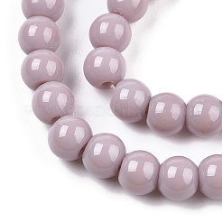 Opaque Solid Color Glass Beads Strands&nbsp;LS-GLAA-T032-P4mm-07