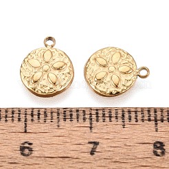 Hammered 304 Stainless Steel Pendants&nbsp;STAS-N125-09G