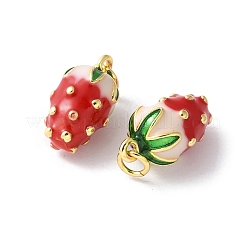 Brass Enamel Pendants&nbsp;KK-A252-38G-01