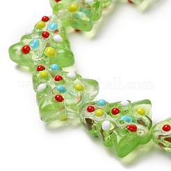 Handmade Bumpy Glass Beads Strands&nbsp;LAMP-F032-08K