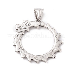 Tibetan Style 304 Stainless Steel Pendants&nbsp;STAS-P305-24AS