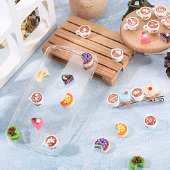 32Pcs 16 Styles Opaque Resin Imitation Food Decoden Cabochons&nbsp;CRES-TA0001-47