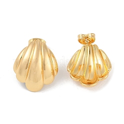 201 Stainless Steel Shell Shape Stud Earrings&nbsp;EJEW-I309-04G