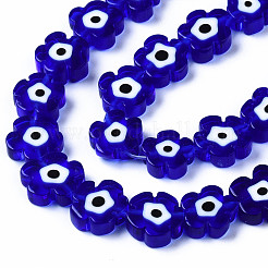 Handmade Lampwork Beads Strands&nbsp;LAMP-N023-002B-02