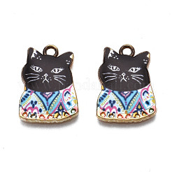 Rack Plating Alloy Enamel Pendants&nbsp;ENAM-T011-144B