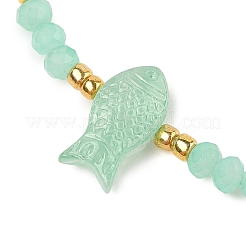 Fish/Turtle/Crab/Starfish Glass Summer Bracelets&nbsp;BJEW-JB10206