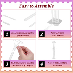 Plastic Balloon Clips Holders&nbsp;DIY-WR0005-65B