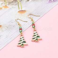 Christmas Theme Alloy Enamel Dangle Earrings&nbsp;EJEW-JE04511