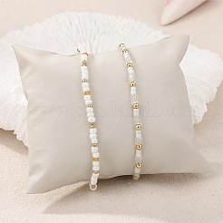 2Pcs 2 Styles Glass Seed Beads Stretch Bracelet Sets&nbsp;BJEW-SW001591
