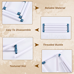 3 Stes 3 Styles Plastic Cross Stitch Embroidery Hoops&nbsp;DIY-CP0012-44A