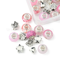 DIY Tibetan Style Alloy & Resin European Beads Making Finding Kits&nbsp;DIY-FS0006-78C