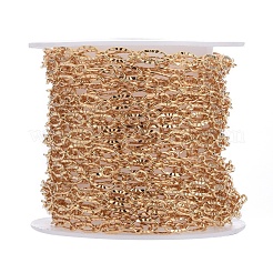 Brass Textured Oval Link Chains&nbsp;CHC-S004-07G