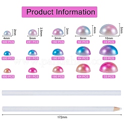3116Pcs 16 Style Imitation Pearl Acrylic Cabochons&nbsp;OACR-SZ0001-25