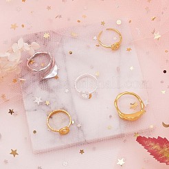 925 Sterling Silver Crescent Moon Open Cuff Ring for Women&nbsp;JR880A