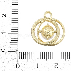 Rack Plating Alloy Micro Pave Rhinestone Pendants&nbsp;FIND-K020-02G