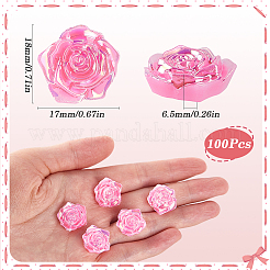 100Pcs Opaque ABS Plastic Cabochons&nbsp;KY-SP0001-16B
