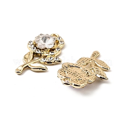 UV Plating Alloy Rhinestone Pendants&nbsp;FIND-A054-02G