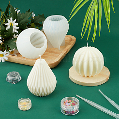 2Pcs 2 Style DIY Candle Silicone Molds&nbsp;DIY-FH0004-10