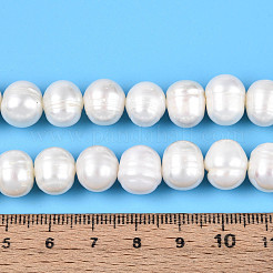 Natural Cultured Freshwater Pearl Beads Strands&nbsp;PEAR-N013-10D-01