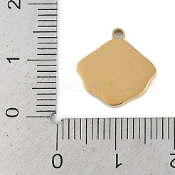 Ion Plating(IP) 304 Stainless Steel Charms&nbsp;STAS-U019-16G