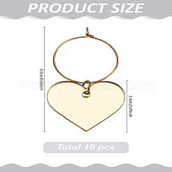Acrylic Pendants Wine Glass Charms&nbsp;AJEW-LP00004