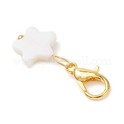 4Pcs Natural Sea Shell Pendant Decorations&nbsp;HJEW-JM03947-01
