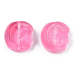 Transparent Spray Painted Glass Beads&nbsp;GLAA-N035-036-C08