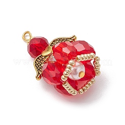 Faceted Glass Pendants&nbsp;PALLOY-MZ00582
