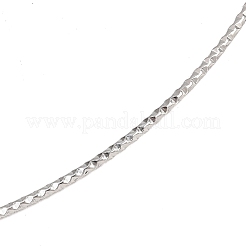 1.5MM Textured 304 Stainless Steel Necklace Making&nbsp;STAS-P444-02P