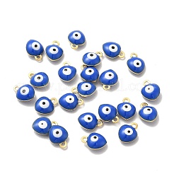 304 Stainless Steel Evil Eye Enamel Charms&nbsp;LS-STAS-G302-02G-04